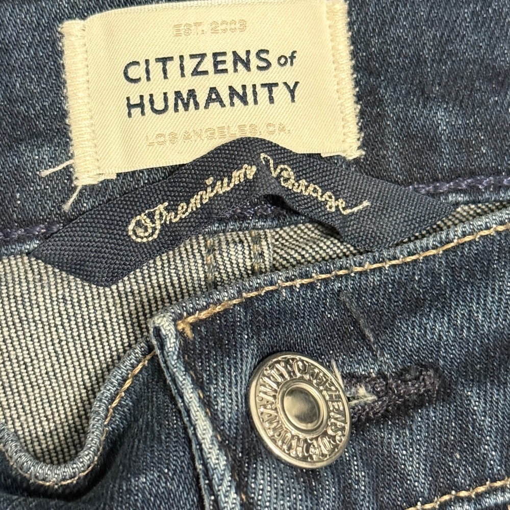 Citizens of Humanity Isola Jeans Women’s 25 Raw Hem Bootcut Stretch Denim Casual - Picture 3 of 9